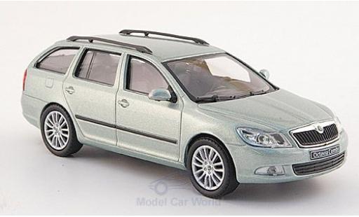 Diecast model cars Skoda Octavia Combi metallic green 2008 1/43 Abrex