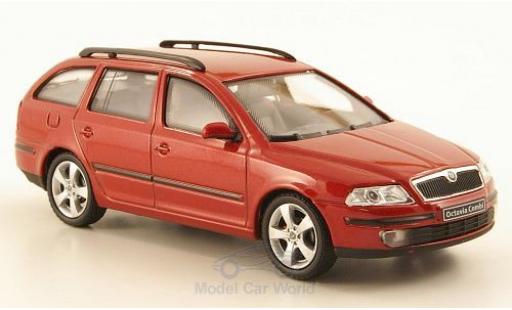 Diecast model cars Skoda Octavia Combi metallic red 2004 1/43 Abrex