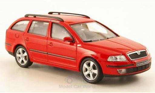 Diecast model cars Skoda Octavia Combi red 2004 1/43 Abrex