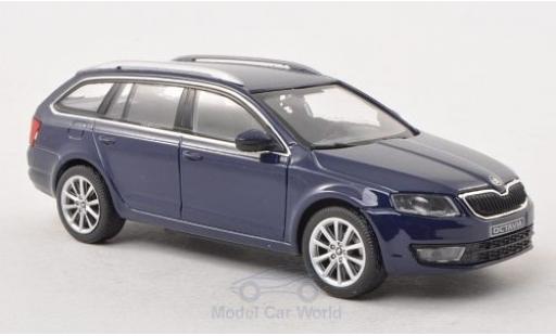 Diecast model cars Skoda Octavia Combi III blue 2013 1/43 Abrex