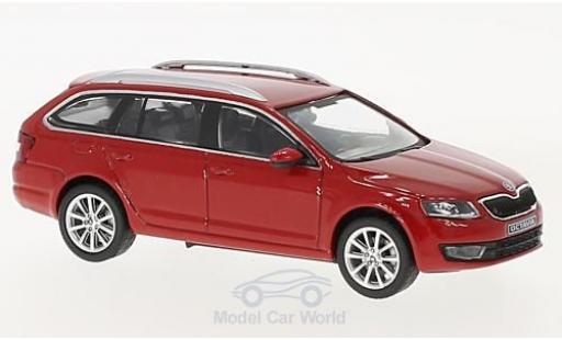 Diecast model cars Skoda Octavia Combi III red 2013 1/43 Abrex
