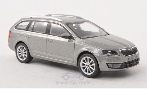 Diecast model cars Skoda Octavia Combi III metallic grey 2013 1/43 Abrex