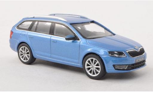 Diecast model cars Skoda Octavia Combi III metallic blue 2013 1/43 Abrex
