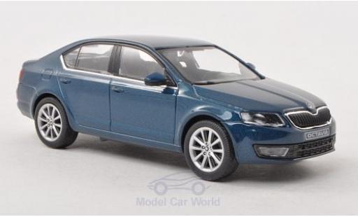 Diecast model cars Skoda Octavia Base III metallic blue 2013 1/43 Abrex