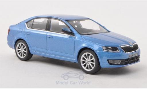 Diecast model cars Skoda Octavia Base III metallic blue 2013 1/43 Abrex