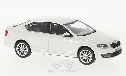 Diecast model cars Skoda Octavia Base III white 2012 1/43 Abrex