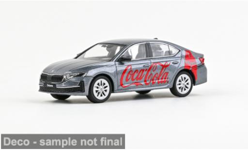 Diecast model cars Skoda Octavia FL IV grey 2024 Coca Cola 1/43 Abrex