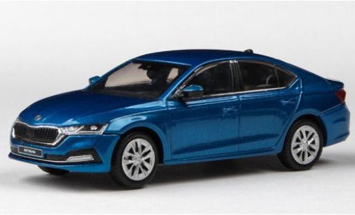 Diecast model cars Skoda Octavia Base IV metallic blue 2020 1/43 Abrex
