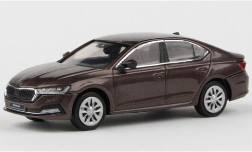 Diecast model cars Skoda Octavia Base IV metallic brown 2020 1/43 Abrex