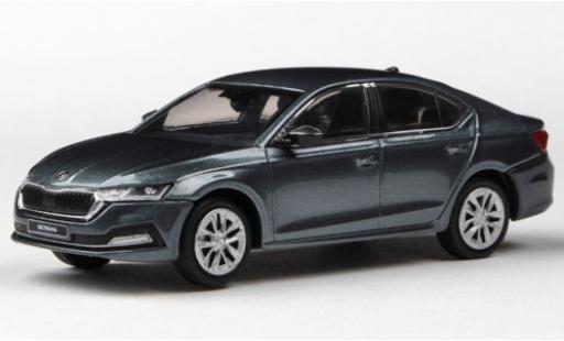 Diecast model cars Skoda Octavia Base IV metallic grey 2020 1/43 Abrex