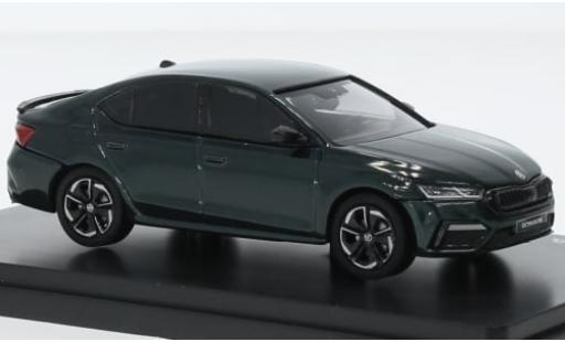 Diecast model cars Skoda Octavia RS IV metallise green 2020 1/43 Abrex