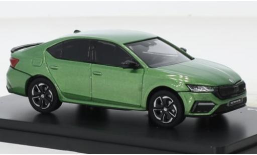 Diecast model cars Skoda Octavia RS IV metallise green 2020 1/43 Abrex