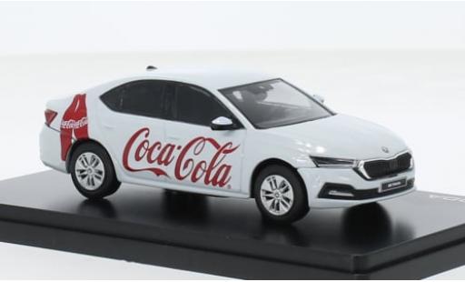 Skoda Octavia IV white Coca Cola 2020 1/43 Abrex