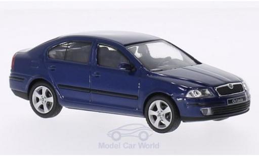 Diecast model cars Skoda Octavia Base metallic blue 2004 1/43 Abrex