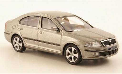 Diecast model cars Skoda Octavia Base metallic grey 2004 1/43 Abrex