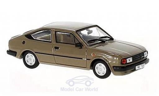 Diecast model cars Skoda Rapid 136 brown 1987 1/43 Abrex