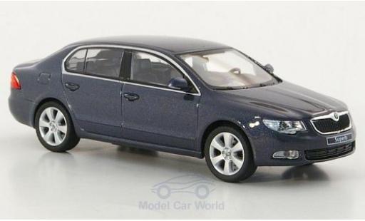 Diecast model cars Skoda Superb Base II blue 1/43 Abrex