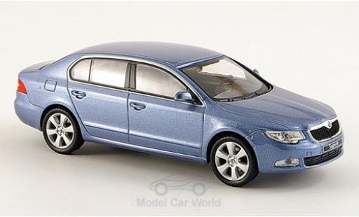 Diecast model cars Skoda Superb Base II metallic blue 1/43 Abrex