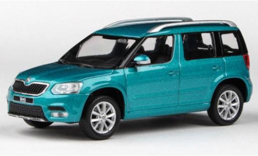 Diecast model cars Skoda Yeti FL metallic turquoise 2013 1/43 Abrex