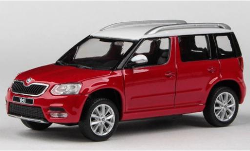 Diecast model cars Skoda Yeti FL red/white 2013 1/43 Abrex