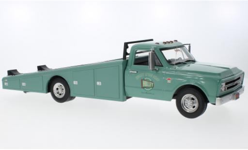 Diecast model cars Chevrolet C-30 plateau Ramp Truck green Holley Speed Shop 1967 1/18 ACME