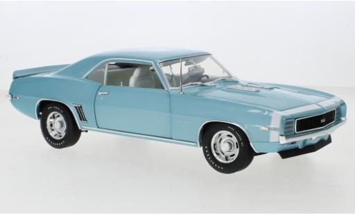 Diecast model cars Chevrolet Camaro RS 350 metallise blue 1969 1/18 ACME