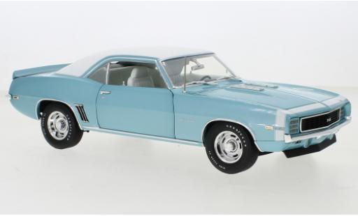 Diecast model cars Chevrolet Camaro RS 350 metallise blue/black 1969 1/18 ACME