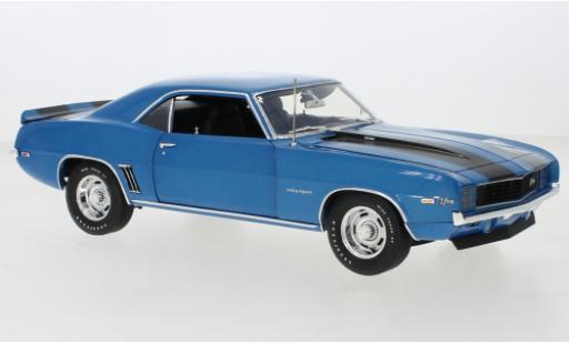 Diecast model cars Chevrolet Camaro Z28 metallise blue 1969 1/18 ACME