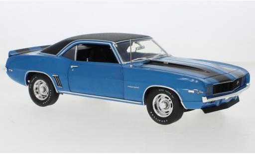 Diecast model cars Chevrolet Camaro Z28 metallise blue/black 1969 1/18 ACME