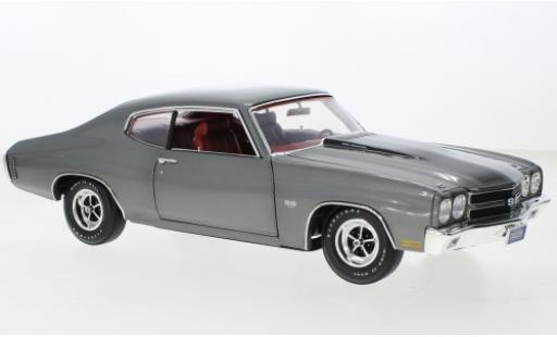 Diecast model cars Chevrolet Chevelle tuning LS6 metallise grey/black 1970 1/18 ACME