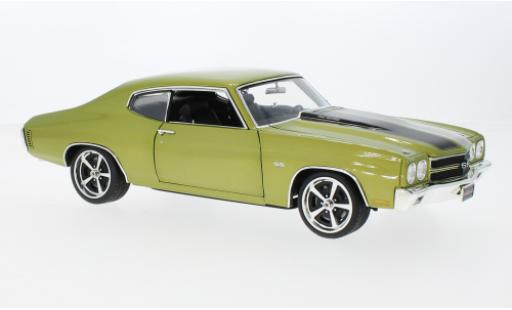 Diecast model cars Chevrolet Chevelle tuning SS Restomod metallise la chaux 1970 1/18 ACME