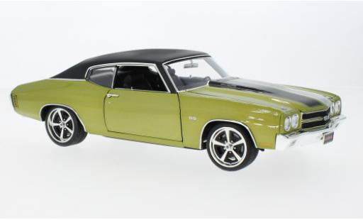 Diecast model cars Chevrolet Chevelle tuning SS Restomod metallise la chaux/black 1970 1/18 ACME