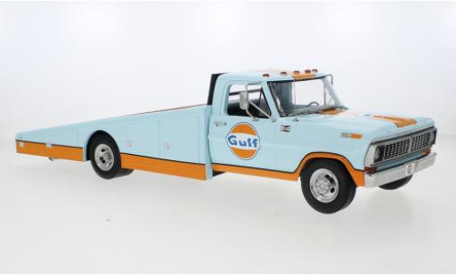 Diecast model cars Ford F-350 Ramp Truck Gulf Racing Team 1970 1/18 ACME