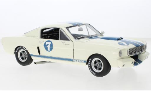 Diecast model cars Ford Mustang Shelby GT350 Ford Mustang R white/blue No.7 1965 1/18 ACME