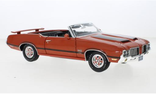 Diecast model cars Oldsmobile 442 W-30 Convertible orange 1972 1/18 ACME