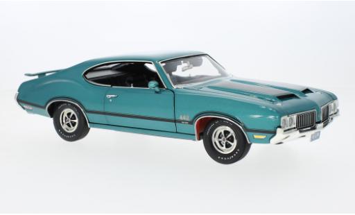 Diecast model cars Oldsmobile 442 W-30 metallise turquoise 1970 1/18 ACME
