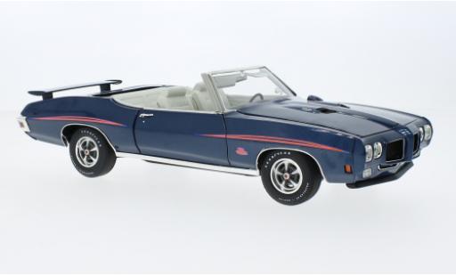 Diecast model cars Pontiac GTO The Judge Convertible blue 1970 1/18 ACME