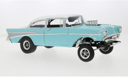 Diecast model cars Chevrolet Bel Air Coupe turquoise/white 1957 1/18 ACME