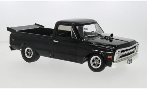 Diecast model cars Chevrolet C-10 Pickup Nicht Train black 1970 1/18 ACME