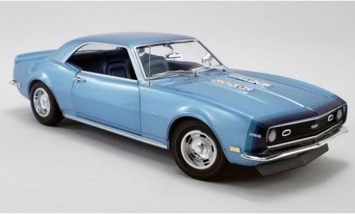 Diecast model cars Chevrolet Camaro SS Unicorn D88 Stripe Option metallic blue 1968 1/18 ACME