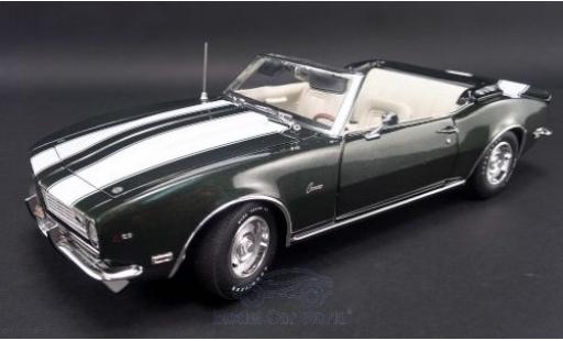 Diecast model cars Chevrolet Camaro Z28 Z/28 Convertible metallic green/white 1968 1/18 ACME