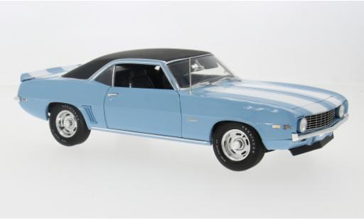 Diecast model cars Chevrolet Camaro Z28 Z/28 turquoise/white 1969 1/18 ACME