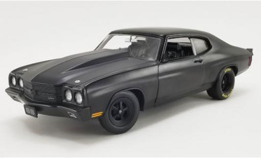 Diecast model cars Chevrolet Chevelle tuning SS Dragcar matt-black 1970 Powderkeg Blackout 1/18 ACME
