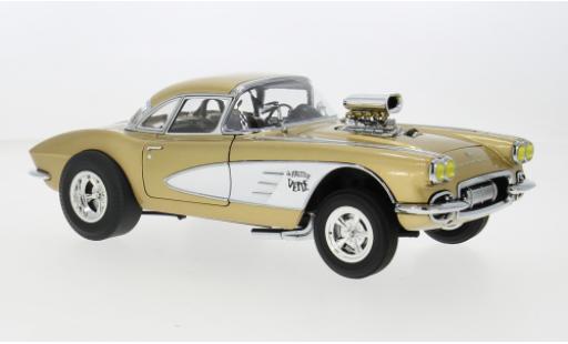 Diecast model cars Chevrolet Corvette course Gasser bronze/yellow 1961 1/18 ACME