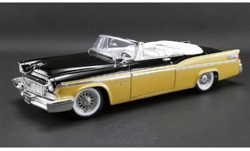 Diecast model cars Chrysler New Yorker Sedan St. Regis black/gold 1956 1/18 ACME