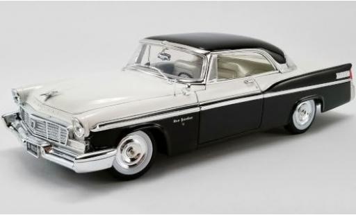 Diecast model cars Chrysler New Yorker Sedan St. Regis black/white 1956 1/18 ACME