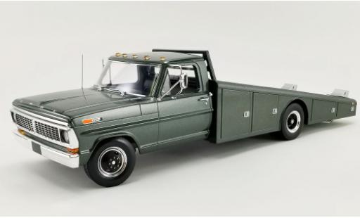 Diecast model cars Ford F-350 Ramp Truck metallic green 1970 1/18 ACME