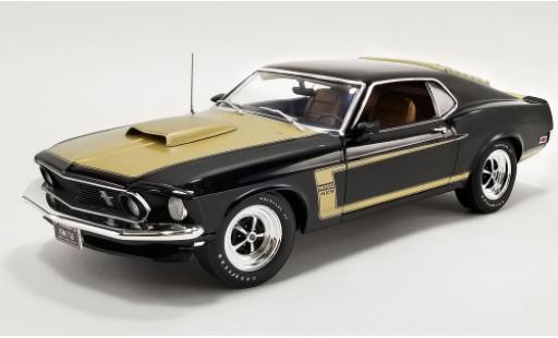 Diecast model cars Ford Mustang Boss 429 Prototype black/gold 1969 1/18 ACME