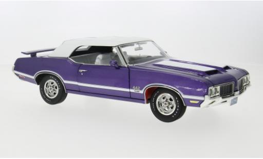 Diecast model cars Oldsmobile 442 W-30 Convertible purple 1970 1/18 ACME
