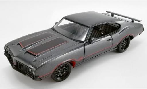 Diecast model cars Oldsmobile 442 W-30 W30 Street Fighter metallic anthracite/matt-black 1970 1/18 ACME